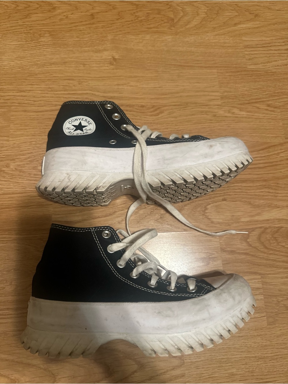 Converse Black High-Top Chunky Sole Sneakers